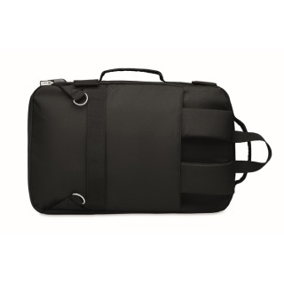 Mochila portátil con asa acolchada y bolsillo lateral